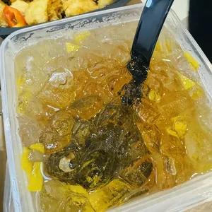 Ai Yu Jelly with Aloe Vera, Peach Tea