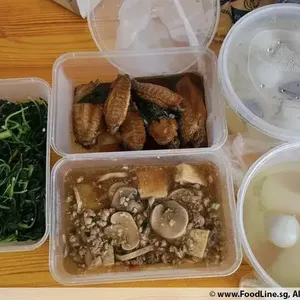 Tingkat - 3 Dishes + 1 soup/ 4 Dishes  (20 days)(Dinner)