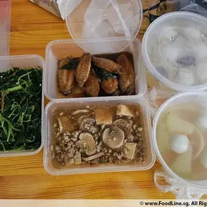 Tingkat - 3 Dishes + 1 soup/ 4 Dishes  (20 days)(Lunch)