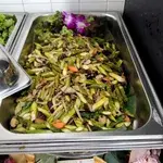 双菇炒芦笋 Sautéed Asparagus with Twin Mushrooms (V)