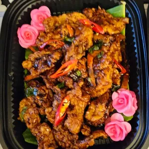 Black Pepper Fish Fillets with bell pepper   (黑椒鱼)