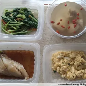 Lunch Tingkat (20 Day, 3 Dishes + Soup OR 4 Dishes)