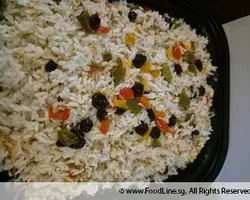 Pilaf Rice with Raisin and Almond Flakes | Customer Photo | Delizio Catering Pte Ltd