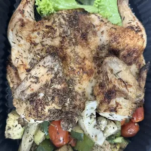 Roasted Cajun Whole Chicken with Seasonal Vegetables