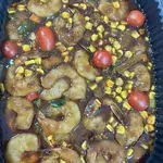 Sauteed Prawn & Assorted Bell Pepper with Homemade Seafood Sauce