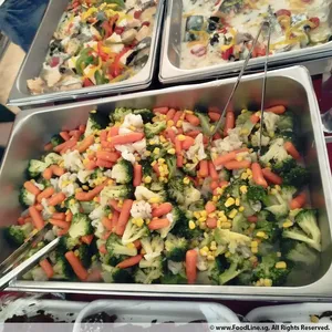 Mixed Vegetables with Butter Sauce & Almond Flakes