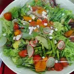 Chef’s Christmas Salad(Chicory, Asparagus, Arugula Marshmallows, Pomegranate, Orange Segments, Pine nut & Honey Mustard Dressing)