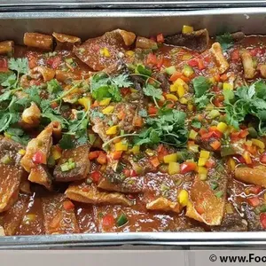 自制豆瓣酱烤金目鲈片 Oven-baked Seabass Fillet with Homemade Bean Paste