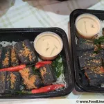 玉米脆片炭烤墨鱼油条配特制咸蛋黄酱 Deep Fried Charcoal Squid You Tiao with Cornflake Crumble & Salted Egg Yolk Dip