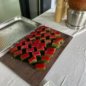 9 Layer Rainbow Kueh <br>  traditionally made at our top secret nyonya kichen <br> vegan