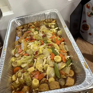 Egg Beancurd and Vegetables in Silky Egg Gravy