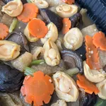 小鮑鱼鱼鳔香菇炒西芹 Fish Maw w/Baby Abalone w/Mushroom & Celery