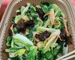 Wok Fry Romaine Lettuce with Black Fungus & Mushroom | Customer Photo | Spark and Flame Catering (The Flame Cafe N Spark Restaurant)