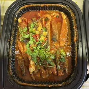 自制豆瓣酱烤金目鲈片 Oven-baked Seabass Fillet with Homemade Bean Paste
