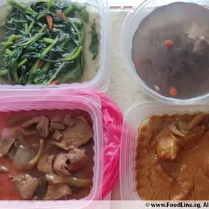 Lunch Tingkat (20 Day, 3 Dishes + Soup OR 4 Dishes)