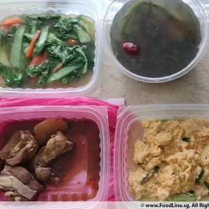 Lunch Tingkat (20 Day, 3 Dishes + Soup OR 4 Dishes)