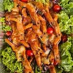 Oven Baked Prawn w Cheese