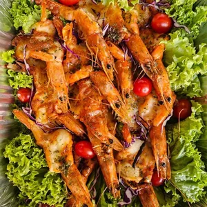 Oven Baked Prawn w Cheese