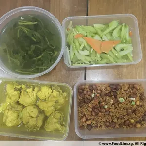 Tingkat - 3 Dishes + 1 soup/ 4 Dishes  (20 days)(Dinner)