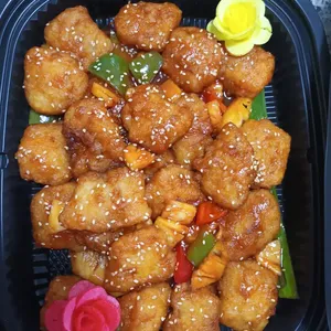 Sweet & sour fish with pineapple