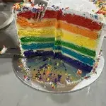 Rainbow Cake (Size: Fresh cream filling 6") (Qty of Big Candles: 1) (Qty of Small Candles: 0)