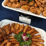 Golden Seafood Pocket with Oriental Dip