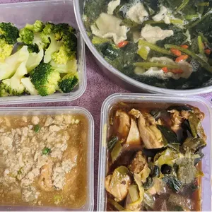 Tingkat - 3 Dishes + 1 soup/ 4 Dishes  (20 days)(Dinner)