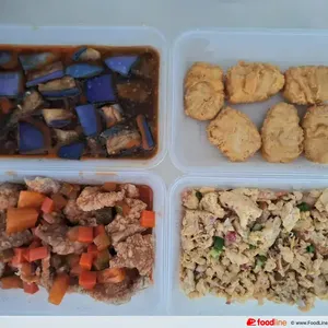 Tingkat - 3 Dishes + 1 soup/ 4 Dishes  (20 days)(Lunch)
