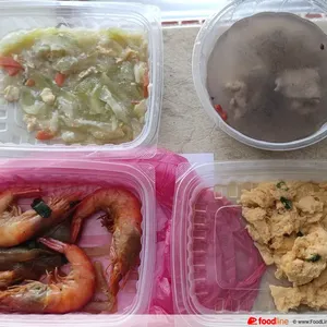 Lunch Tingkat (20 Day, 3 Dishes + Soup OR 4 Dishes)
