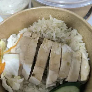 Chicken Rice (Chicken with Fragrant Rice) 鸡饭 (Type of Chicken: White 滑鸡)