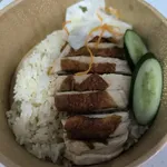 Chicken Rice (Chicken with Fragrant Rice) 鸡饭 (Type of Chicken: Roast 烧鸡)