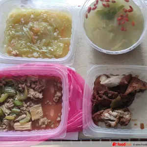 Lunch Tingkat (20 Day, 3 Dishes + Soup OR 4 Dishes)