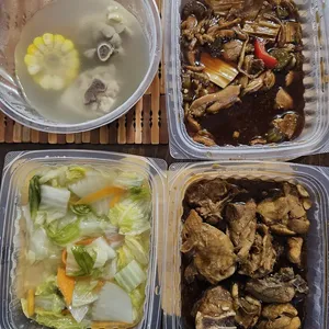 Lunch/Dinner Tingkat (10 Days, 3 Dishes + Soup OR 4 Dishes)