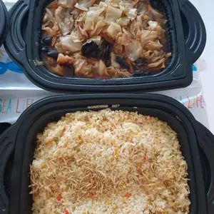 Signature Wok-Fried Egg Rice with Silver Fish