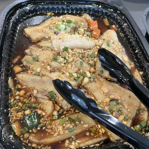 Honey Soy Glazed Dory <br> honey soy glazed dory, carrot, zucchini and onion