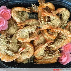 Coconut flake cereal prawn
