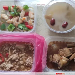 Lunch Tingkat (20 Day, 3 Dishes + Soup OR 4 Dishes)