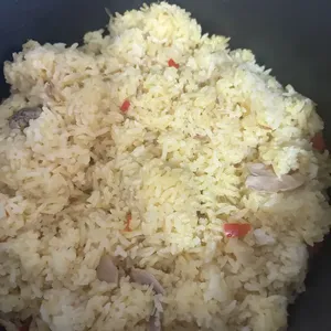 Buttered Rice with Mushroom and Bell Peppers