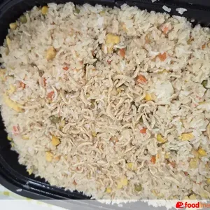 Signature Wok-Fried Egg Rice with Silver Fish