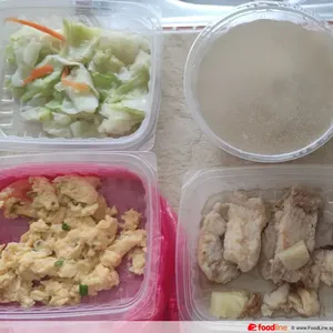 Lunch Tingkat (20 Day, 3 Dishes + Soup OR 4 Dishes)