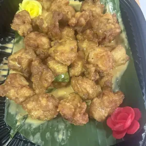 Creamy salted egg york chicken