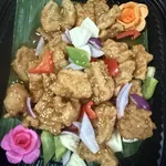 Sweet & sour fish with pineapple