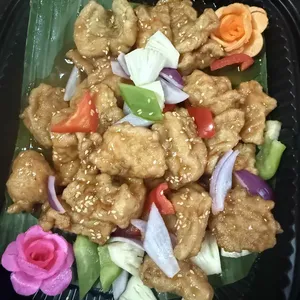 Sweet & sour fish with pineapple