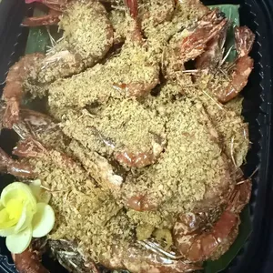 Coconut flake cereal prawn