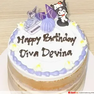 Eggless Blueberry Lemon Naked Cake (Size: 15cm (5 - 8 pax)) (Big Candles: None) (Small Candles: 6) (Cake Tag: Happy Birthday)