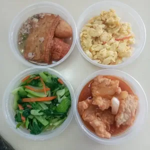 Jessie Catering Tingkat Meal - 3 dishes + 1 soup/ 4 dishes (20 days)