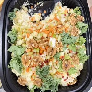 Dill Pickle Waldorf Potato Salad<br>granny smith apple, pink peppercorn, fennel, walnut, kale