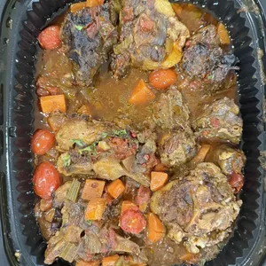 Beef Cheek and Oxtail Stew<br> 24-hour braised beef cheek, oxtail, pan jus