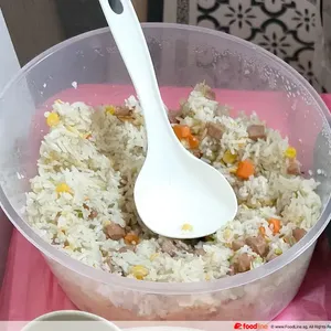 Fried Rice with Chicken Sausage and Egg