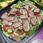 Smoked Duck Salad with Roasted Sesame Dressing <br>(Butter Lettuce, Smoked Duck Breast, Cherry Tomato, Japanese Cucumber, Red Onion, Radish, Roasted Sesame Dressing)